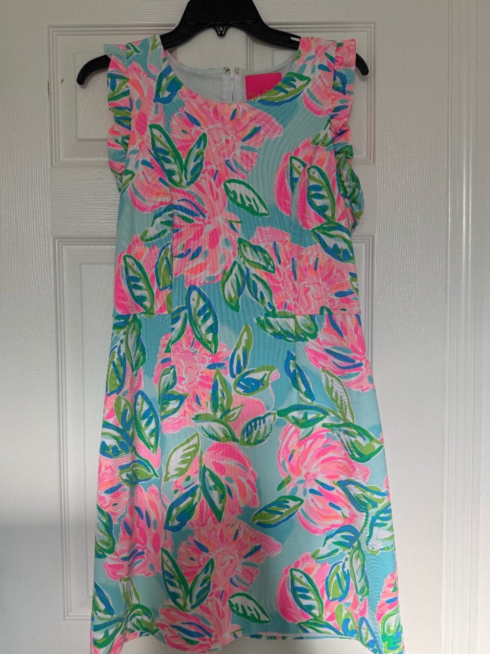 Lily Pulitzer Floral Dress with Pink Blooms